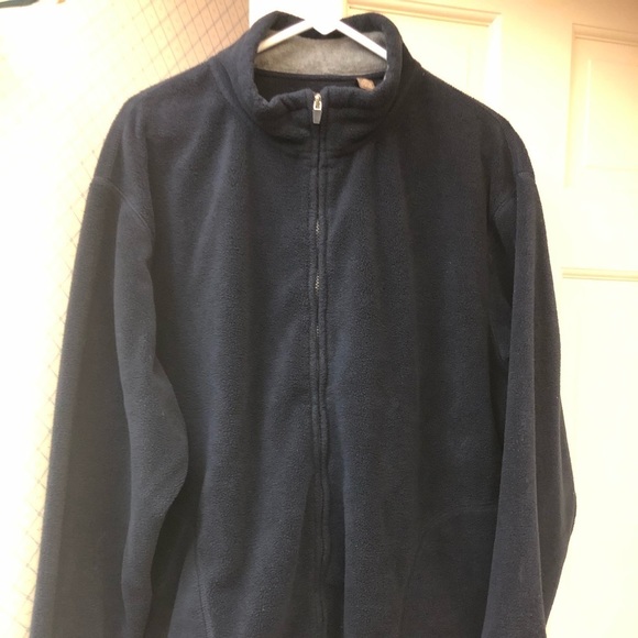 Consensus Other - ❤️3/$30 Men’s Navy Blue Fleece Jacket Zip Close 2 Pockets